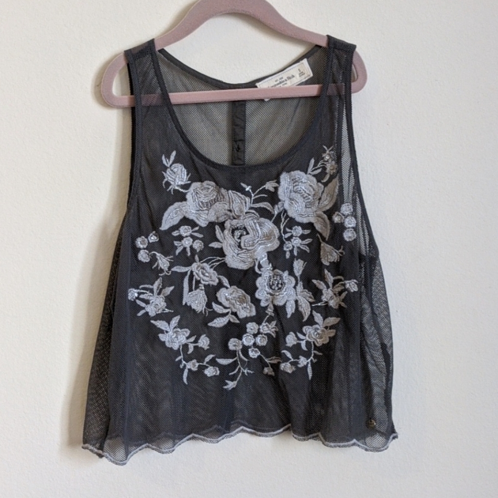 Abercrombie mesh crop top